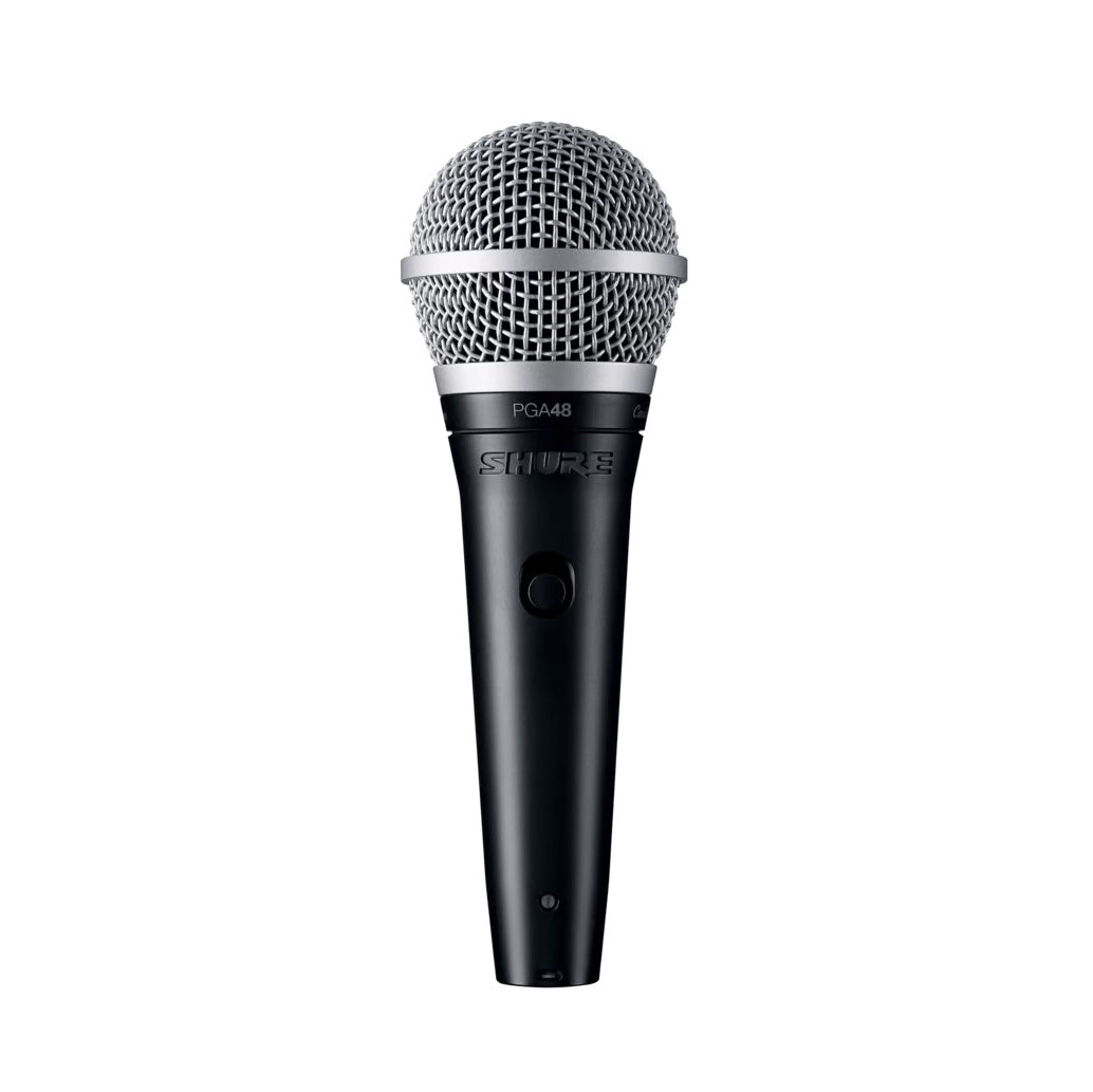 Shure PGA48 Cardioid Dynamic Vocal Microphone for Live Performances, Podcasting & Studio Recording - Professional XLR Mic with Clear Sound & Noise Rejection