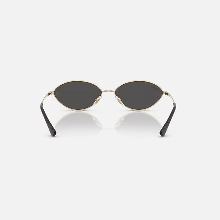 Ray Ban Kai Sunglasses - Polished Pale Gold Frame with UV Protection - Perfect for Outdoor Activities, Beach & Driving