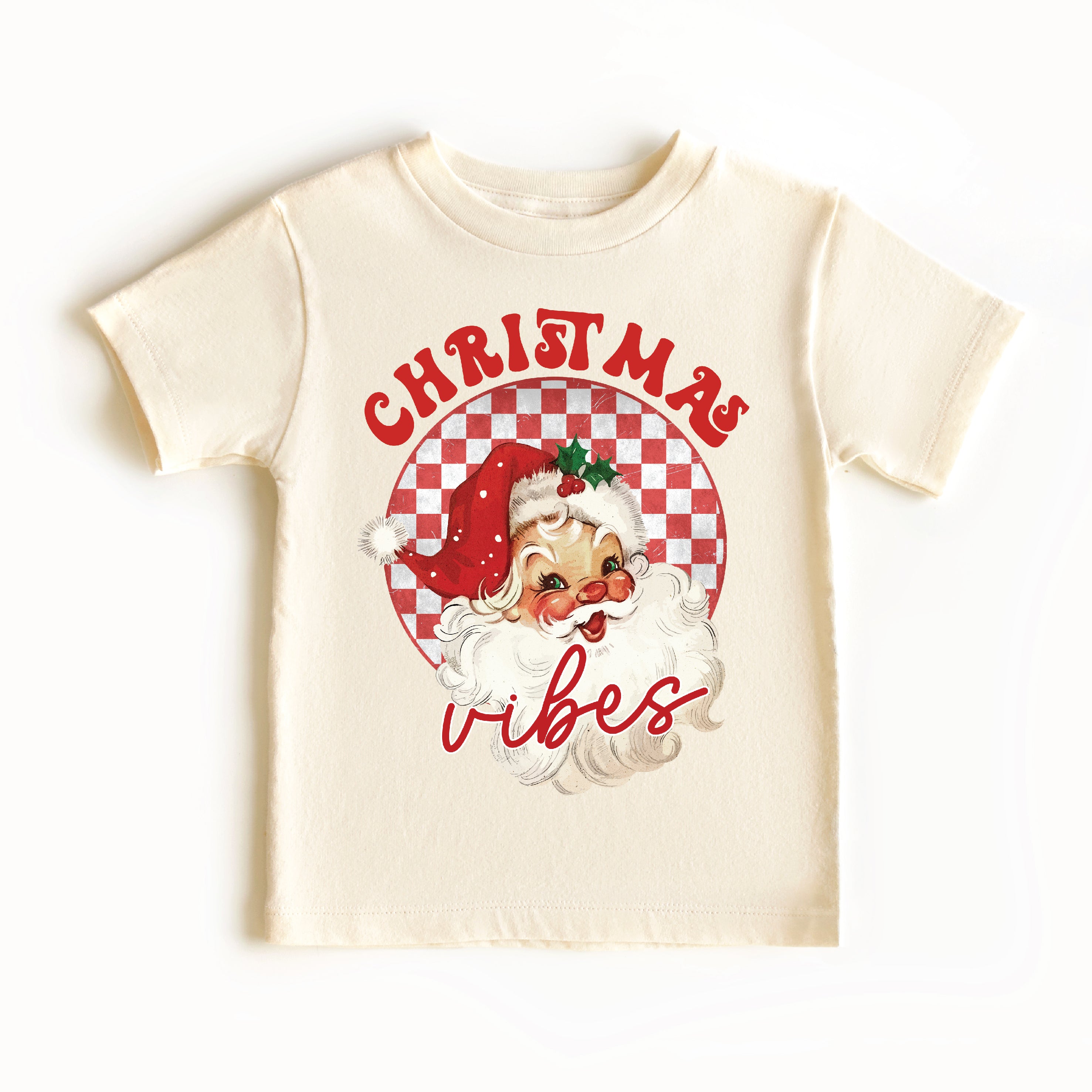 Festive Christmas Vibes T-Shirt - Red Holiday Graphic Tee for Men & Women - Perfect for Xmas Parties, Family Gatherings & Ugly Sweater Contests