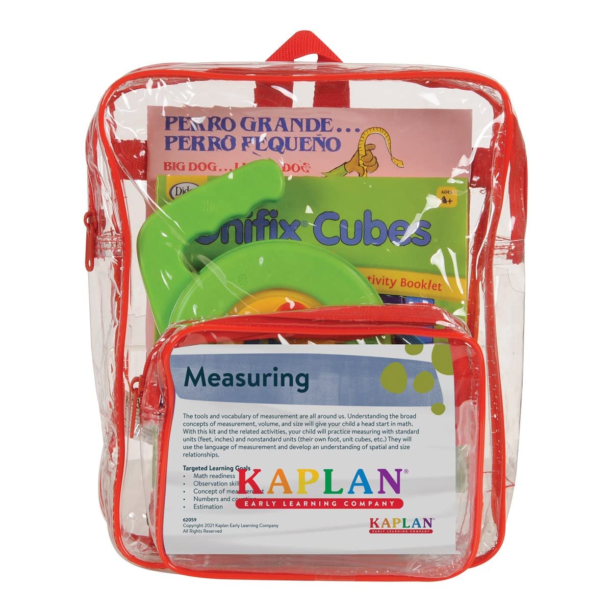 Kaplan Early Learning Back to Back Measurement Kit - Hands-On Math Manipulatives & Educational Activities for Kids | STEM Learning Tools for Classroom & Homeschool Use