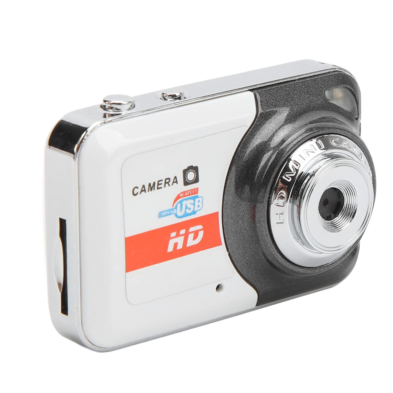 **Mini Digital Camera with Motion Detection - Portable Point and Shoot Video Camera for Teens, Students & Kids - Compact DV Camera for Travel, Vlogging & Everyday Use (Silver Gray)**