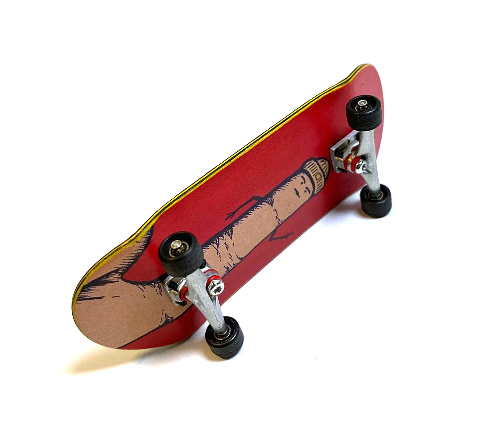Yellowood Fingerboard Complete Rebel - Professional Mini Skateboard for Finger Tricks & Stunts - Perfect for Skateboarding Enthusiasts & Collectors