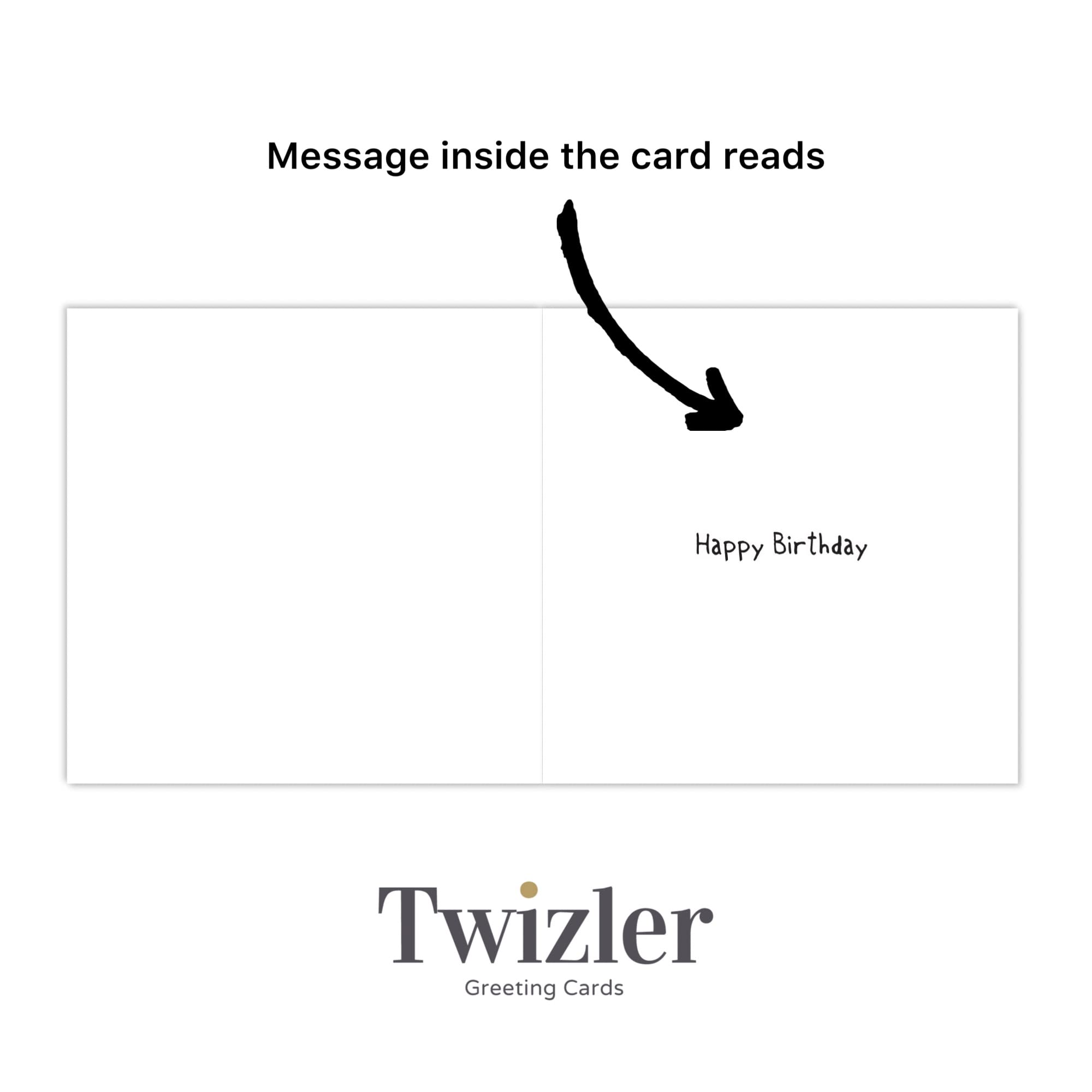 Twizler Dinosaur 5th Birthday Card - Fun Greeting Card for 5 Year Old Boys & Girls - Perfect for Birthday Parties, School Celebrations & Special Occasions