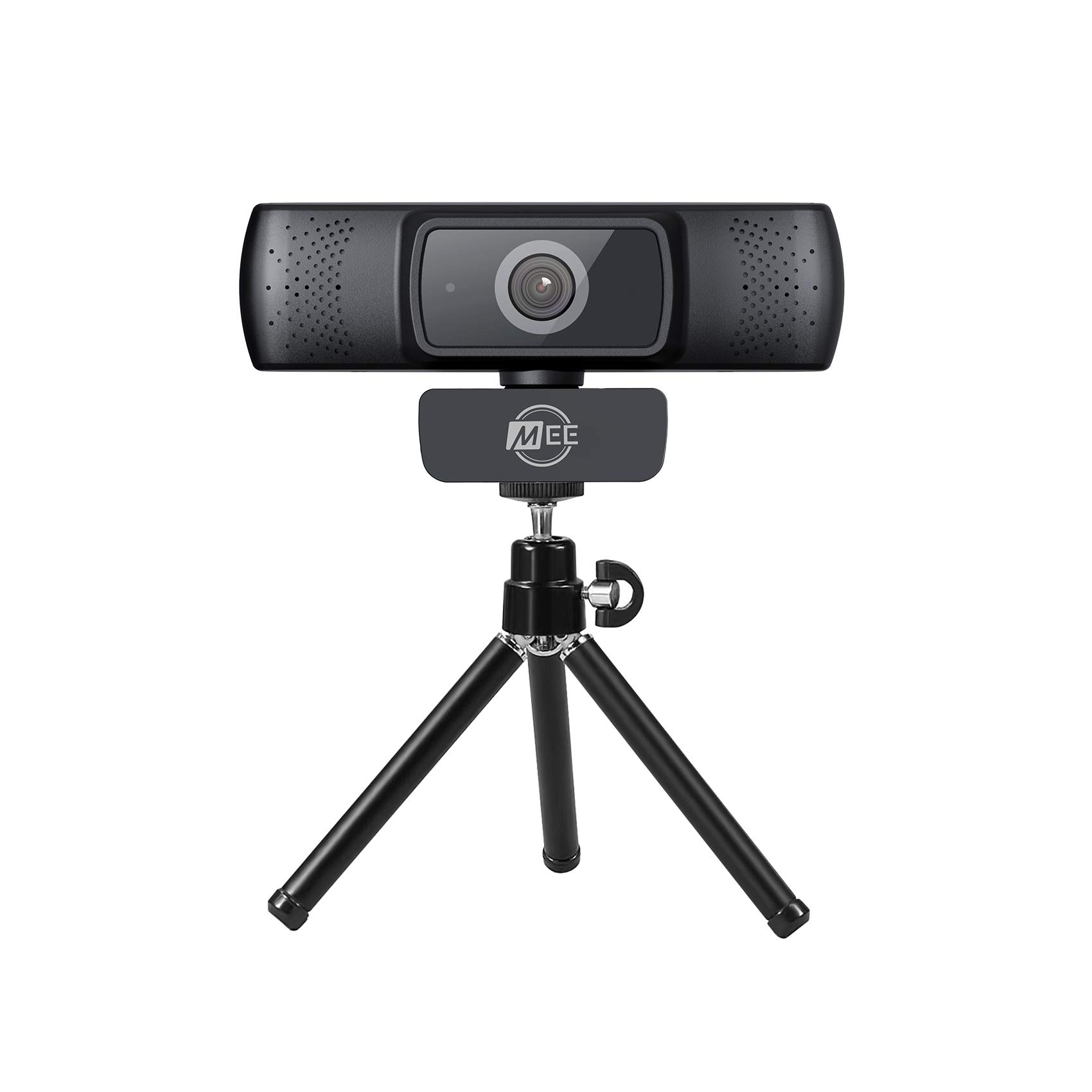 MEE Audio 201W 1080p HD Webcam with Mini Tripod - Wide Angle Lens, Built-in Microphone, Autofocus & Low Light Correction for Zoom/Skype/Teams Video Calls - USB Web Camera for PC, Mac, Laptop - Perfect for Remote Work, Online Classes & Live Streaming