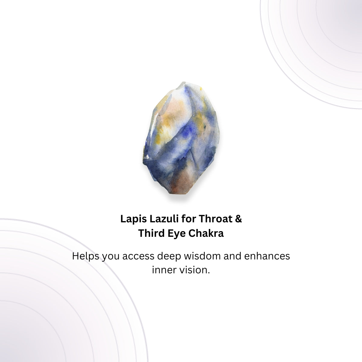 Lapis Lazuli Healing Ring for Calm and Peace - Natural Stone Jewelry for Stress Relief, Meditation & Spiritual Balance - Perfect for Yoga, Mindfulness & Energy Healing Practices