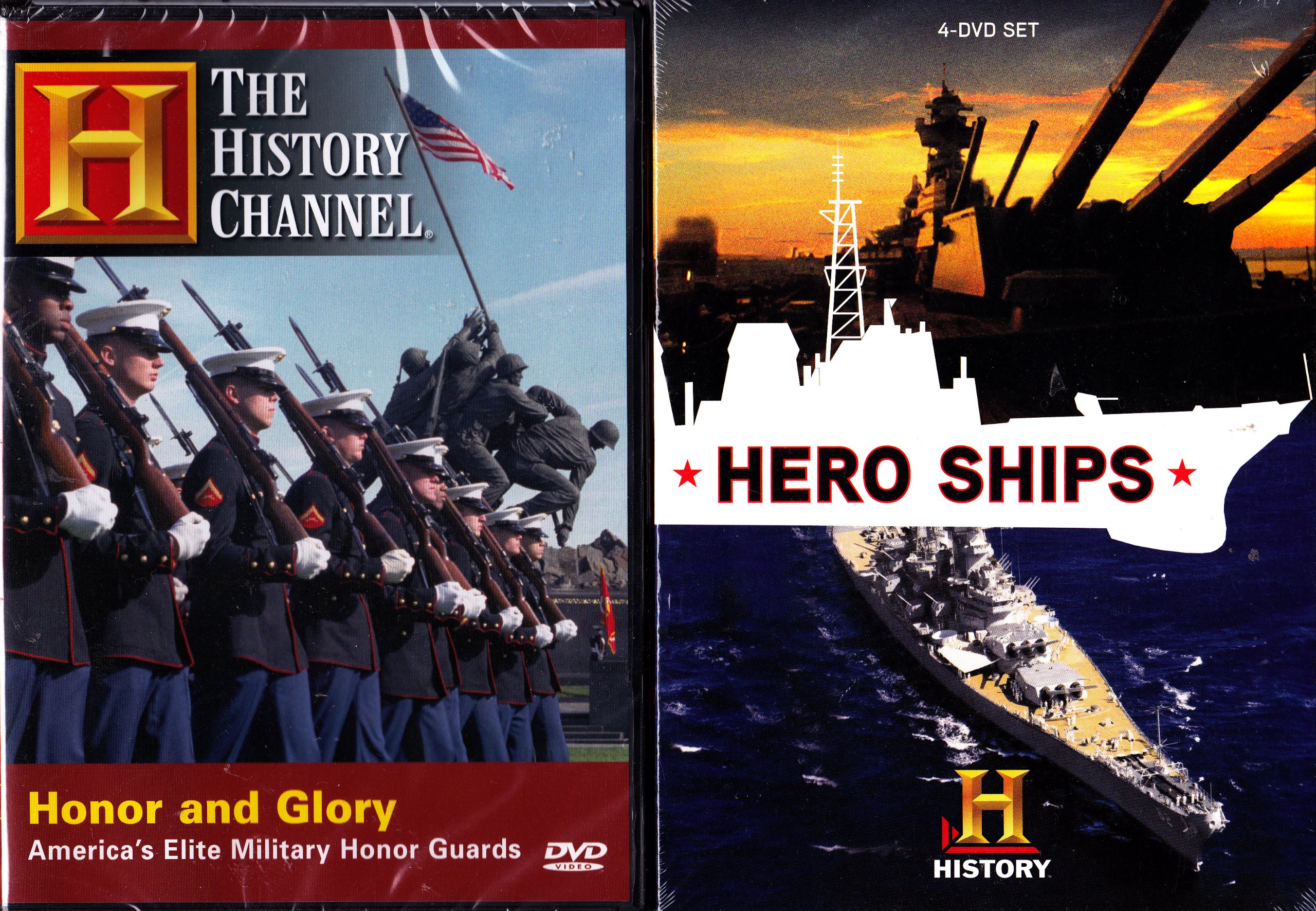Hero Ships Box Set with Bonus Honor and Glory - 5 Disc DVD Collection of America's Elite Honor Guards | Perfect for Military History Enthusiasts & Patriotic Gift Giving