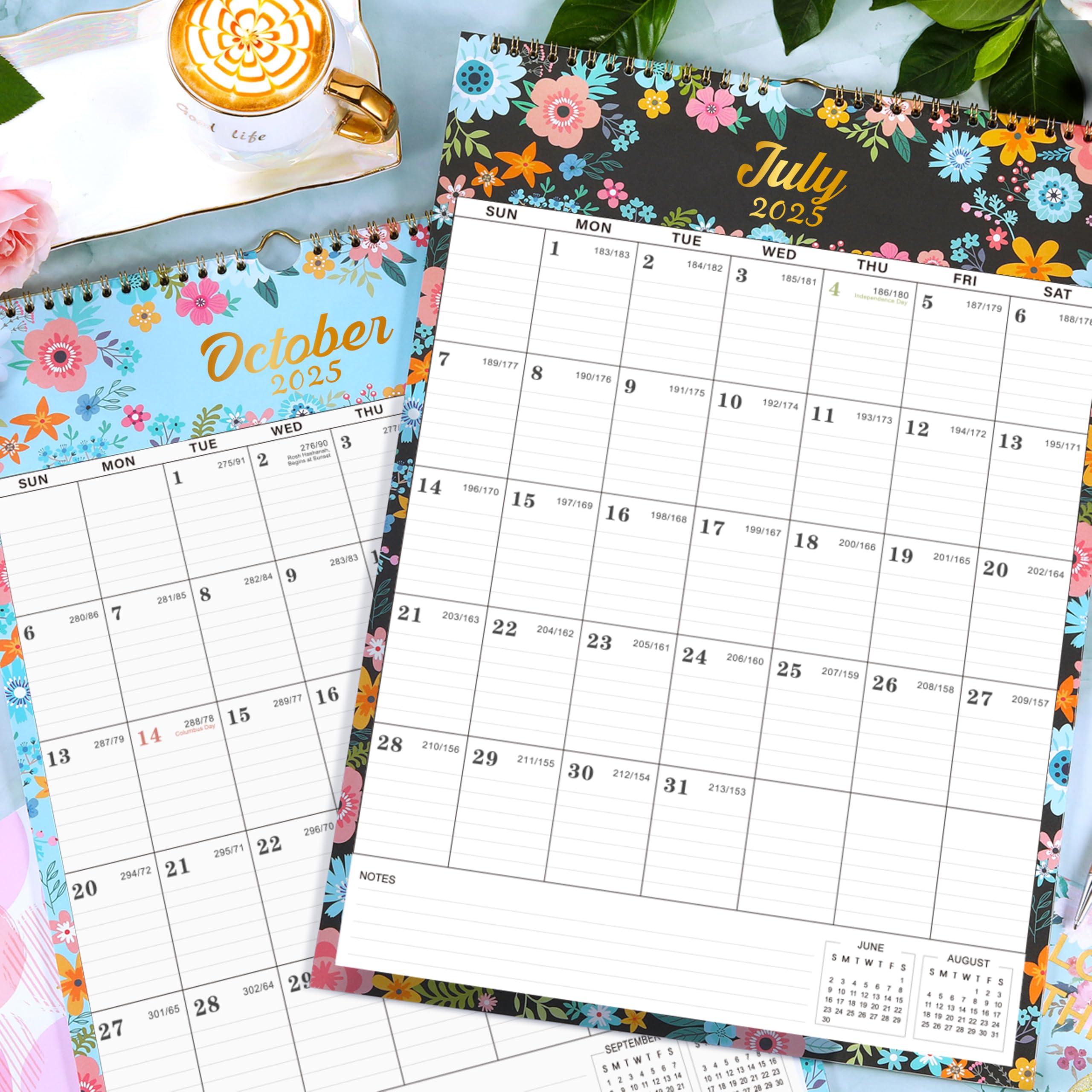 2025 Wall Calendar - 12 Month Large 17x12 Inch Planner with Thick Paper & Twin-Wire Binding | January to December 2025 | Perfect for Home, Office & School Organization | Great Gift Idea for Holidays & New Year Planning