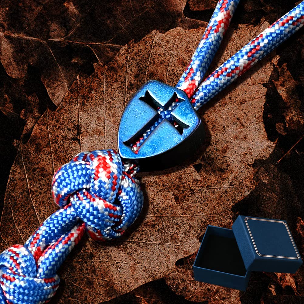 Titanium Paracord Lanyard Beads for Knives & Keychains | EDC DIY Accessories for Outdoor Gear
