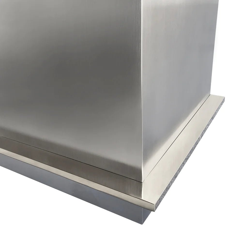 SINDA SRH37 BA Stainless Steel Square Range Hood - Modern Kitchen Ventilation for Smoke & Odor Removal - Perfect for Home, Restaurant, and Commercial Use