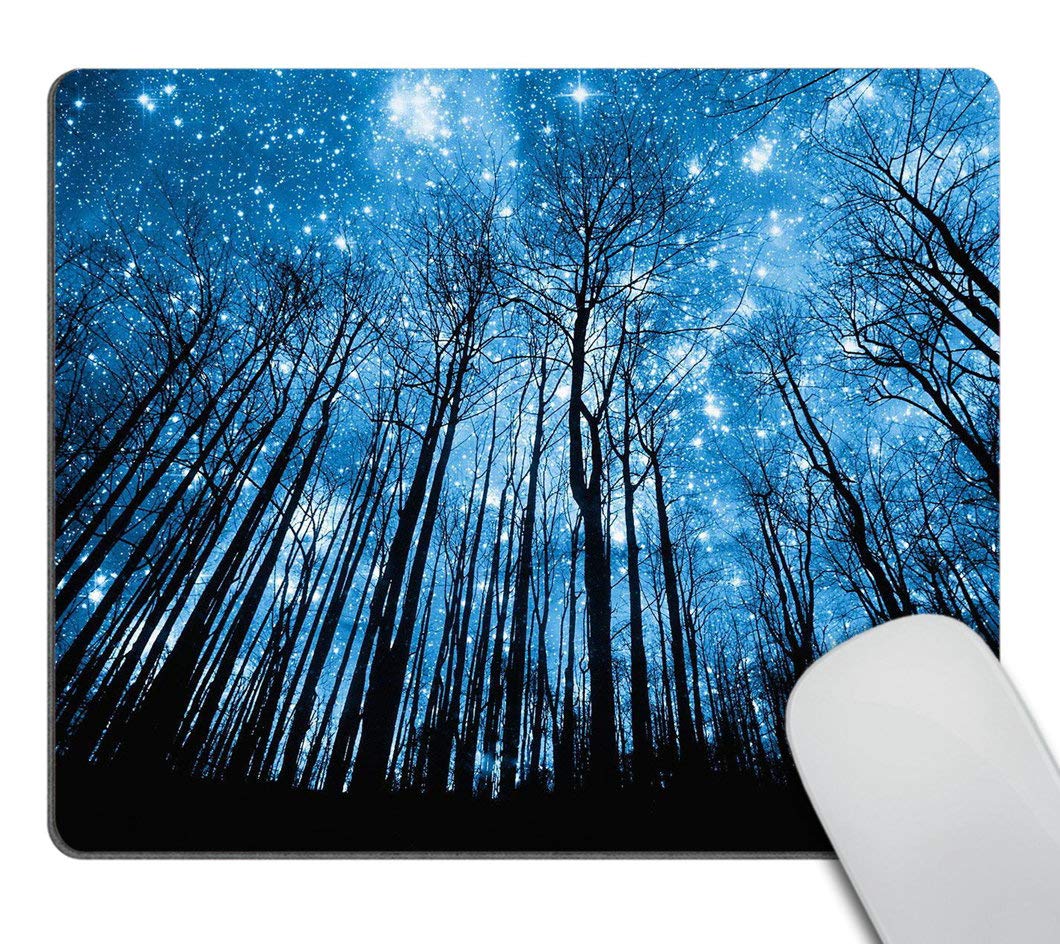 Premium Smooffly Gaming Mouse Pad - Psychedelic Starry Night & Galaxy Design, Non-Slip Rubber Base, Large Rectangle Mousepad for PC, Laptop, Office & Gaming Setup | Perfect for Esports, Work & Home Office