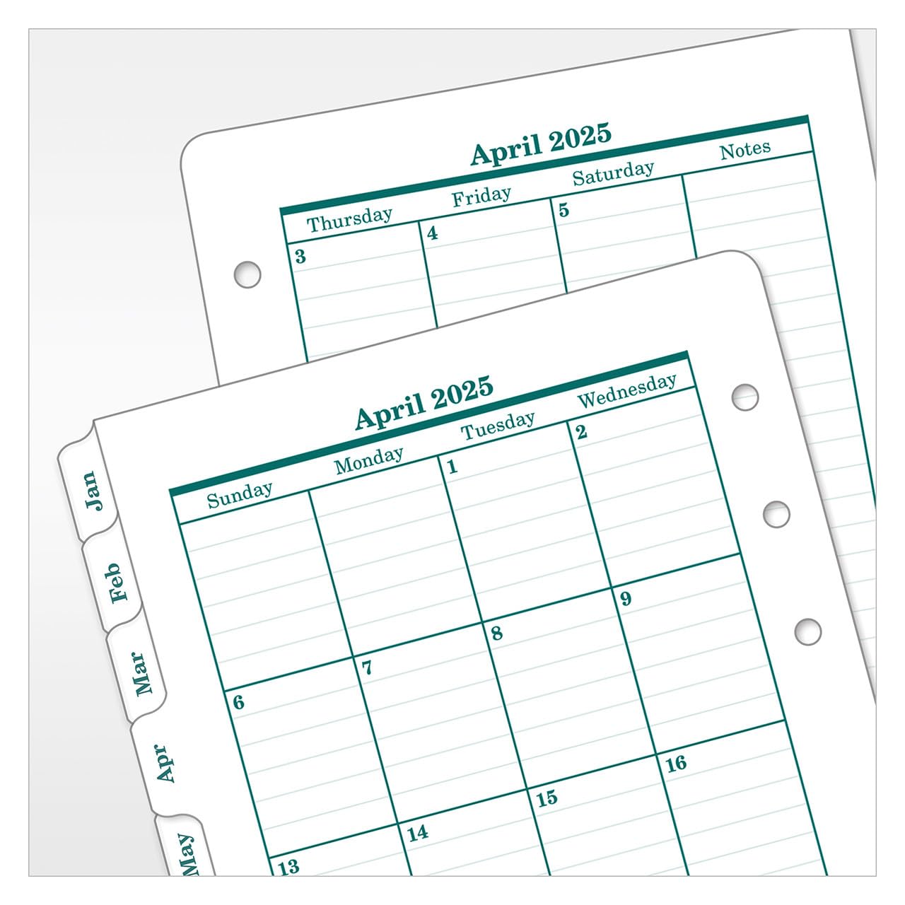 FranklinCovey 2-Page Per Day Planner 2025-2026 - Pocket Size Ring-Bound Organizer for Daily Scheduling, Time Management & Productivity - Perfect for Students, Professionals & Busy Moms (April 2025 - March 2026)