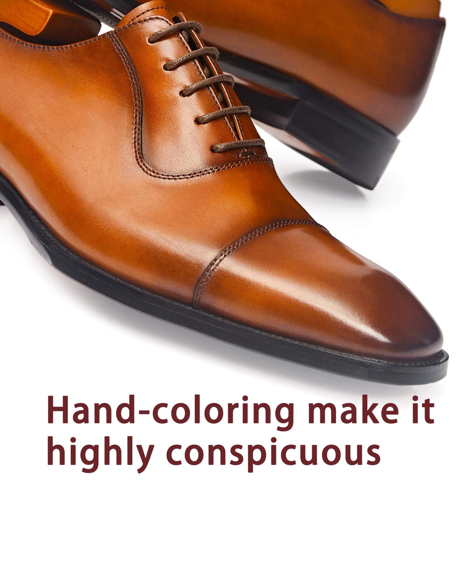 Premium Men's Leather Oxford Dress Shoes - Formal Business & Office Wear for Professional & Special Occasions