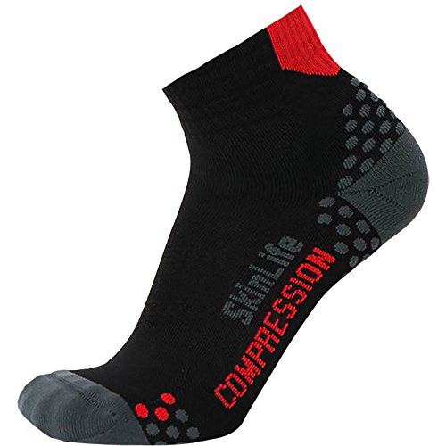 1 Pair - Black/Red