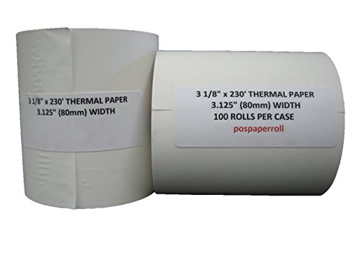 100 Rolls - 3 1/8