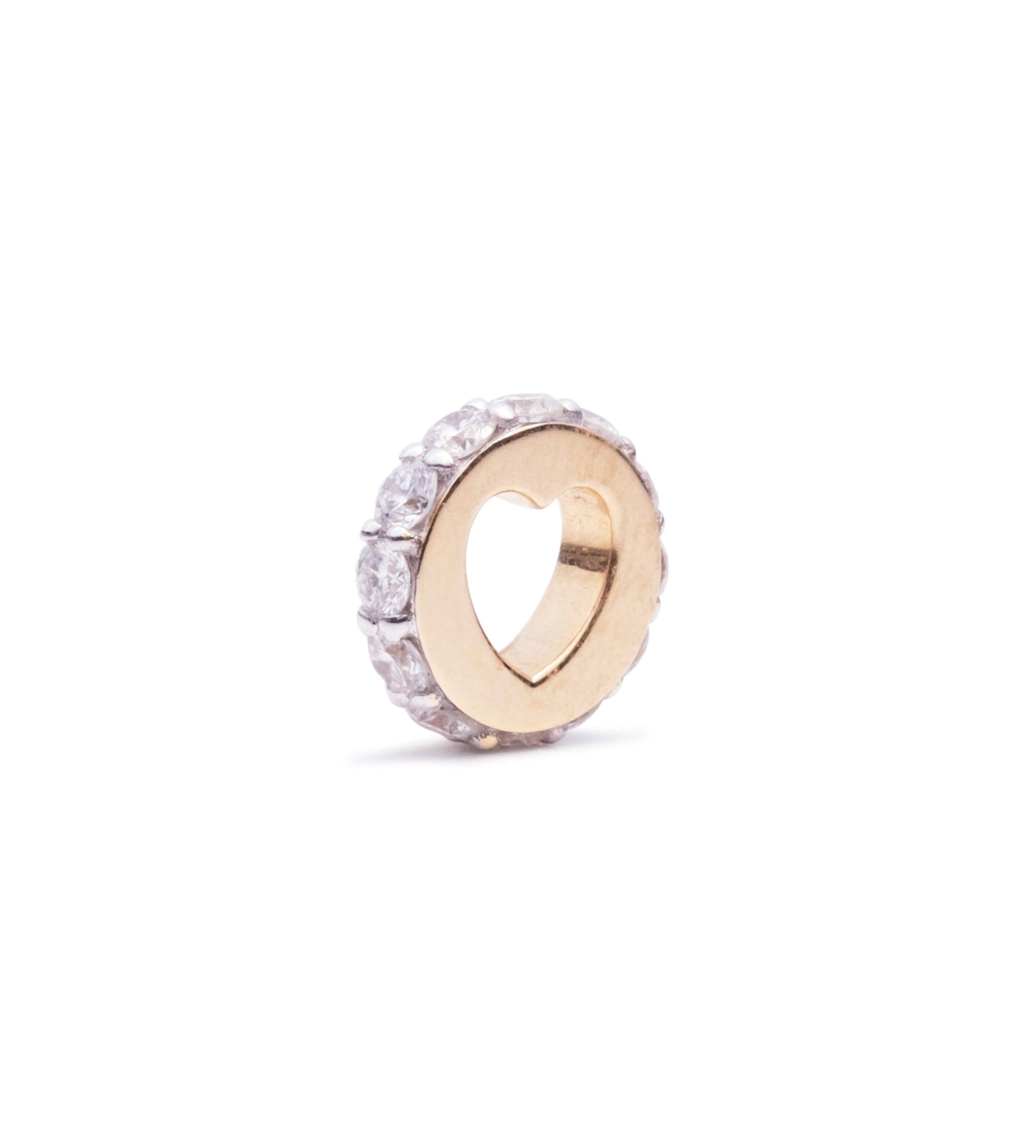 Pave Diamond Edge Love Heartbeat Ring - Elegant Heart-Shaped Jewelry for Women | Perfect for Anniversaries, Valentine's Day & Romantic Gifts