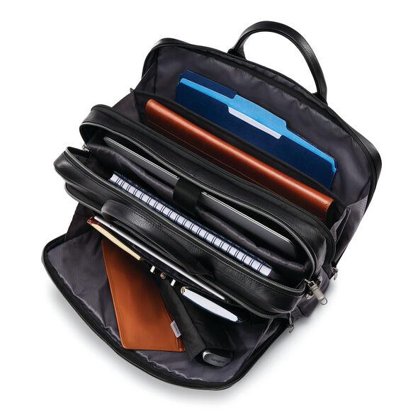 Samsonite Classic Leather Toploader Briefcase for Business Travel & Office - Durable & Stylish Laptop Bag for Professionals