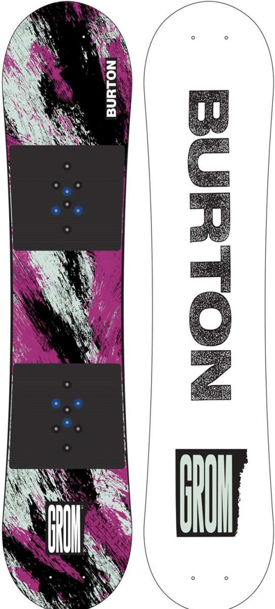 Burton Junior's Grom Purple Snowboard 2022-2023 | Kids Snowboard for Boys & Girls | Perfect for Beginners & Young Riders on Mountain Slopes & Snow Parks