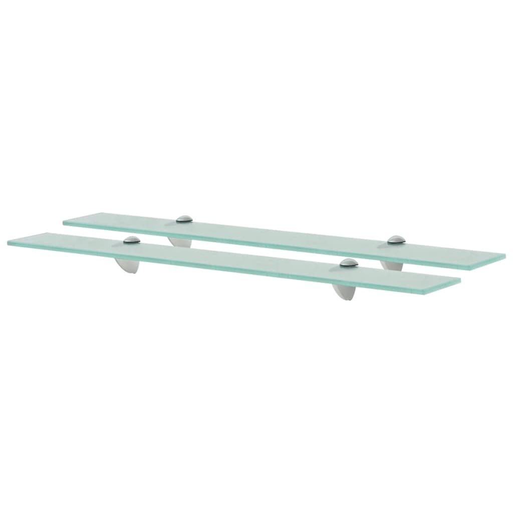 2-Pack Floating Shelves for Bathroom, Living Room, Bedroom & Kitchen - Modern Cloud Design Square Wall Shelves (27.6