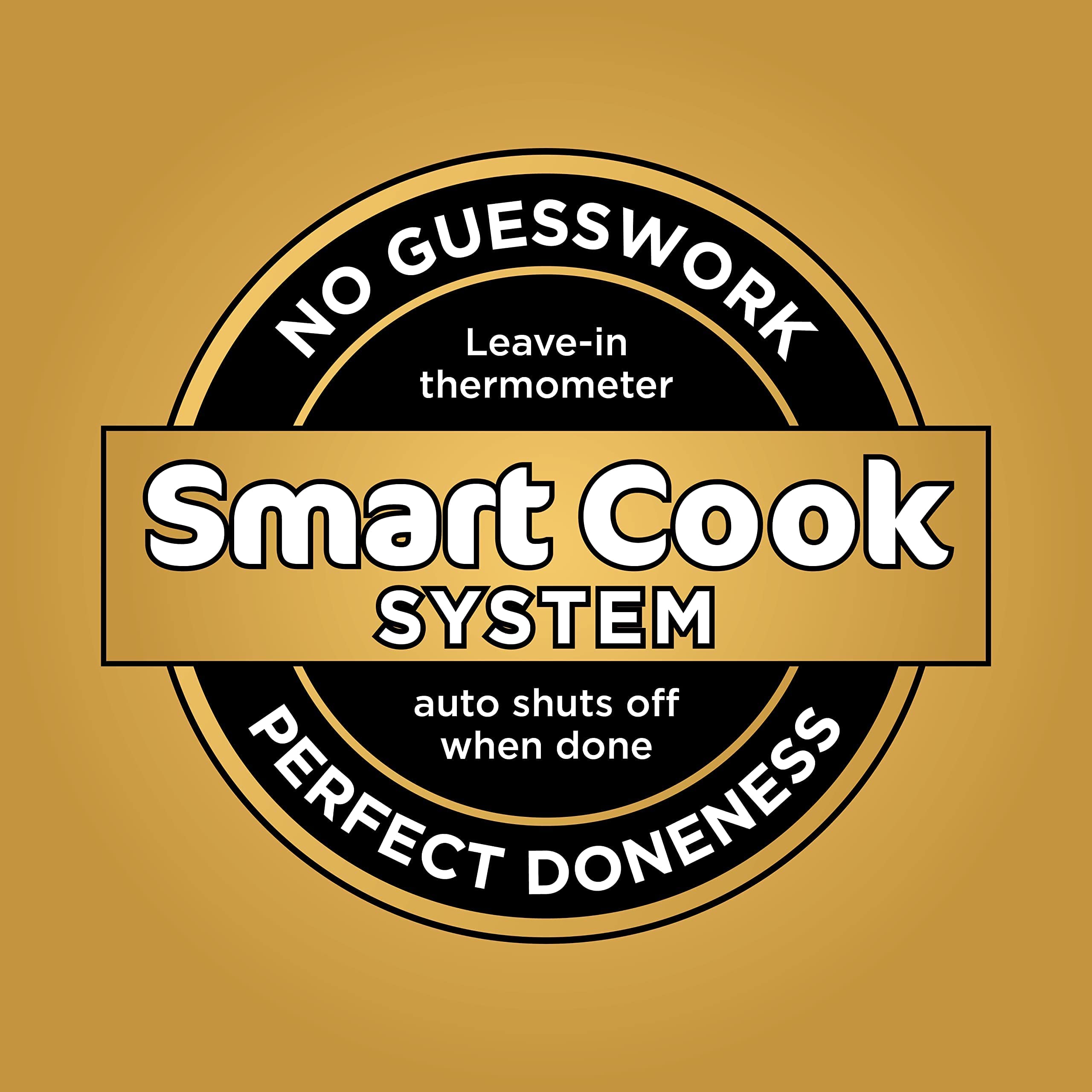Ninja DZ550 Foodi 10 Quart 6-in-1 DualZone Smart XL Air Fryer with 2 Independent Baskets - Smart Cook Thermometer, Match Cook & Smart Finish - Roast, Dehydrate, Bake, Air Fry - Perfect for Family Dinners, Meal Prep & Healthy Cooking - Grey