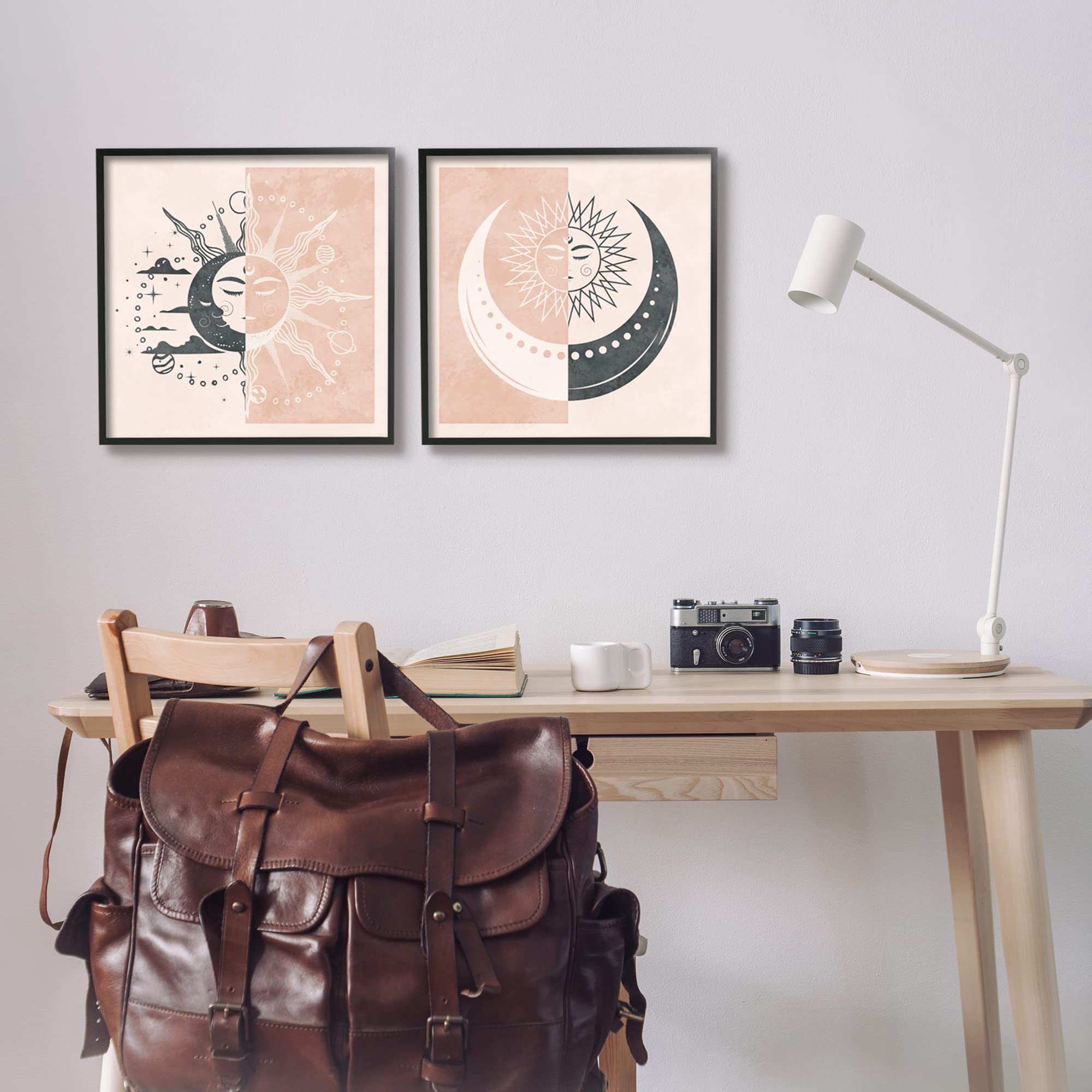 Celestial Sun Moon Stars Planets Astrology Motif Tapestry - Boho Wall Hanging Decor by Nina Blue for Bedroom, Living Room & Meditation Space