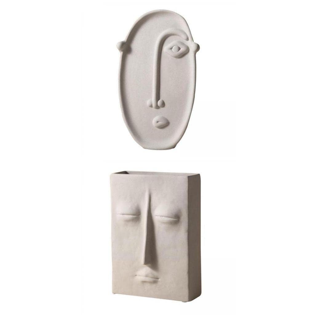 2X Ceramic Vase for Flowers - Elegant Tabletop Decor for Home & Office - Perfect for Centerpieces, Wedding Decor, and Gift Giving