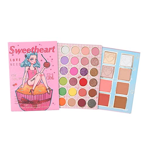 32-Color Anggrek Eyeshadow Palette - Matte & Pearlescent for Party & Daily Makeup