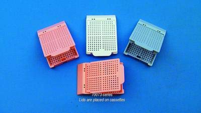 Electron Microscopy Sciences Square Mesh Biopsy Processing Embedding Cassettes with Separate Lids - Case of 1,000 - Ideal for Laboratory Tissue Sample Preparation and Electron Microscopy Studies