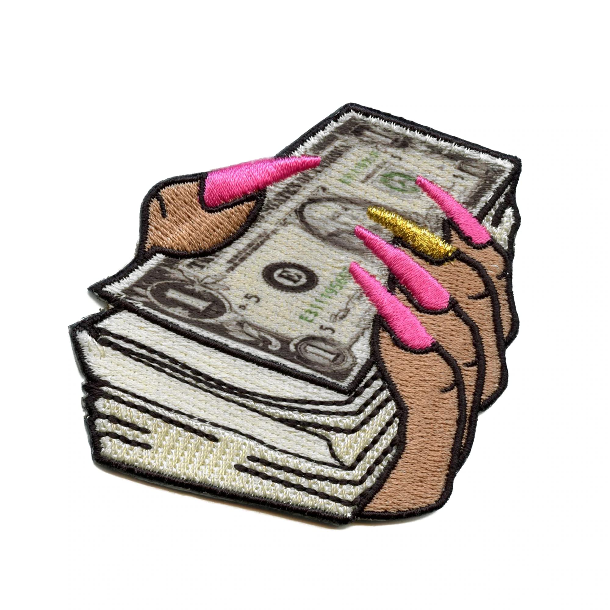 Make It Rain Money Patch - Embroidered Iron-On for Strippers & Rap Culture Fans - Perfect for Jackets, Hats & DIY Outfits