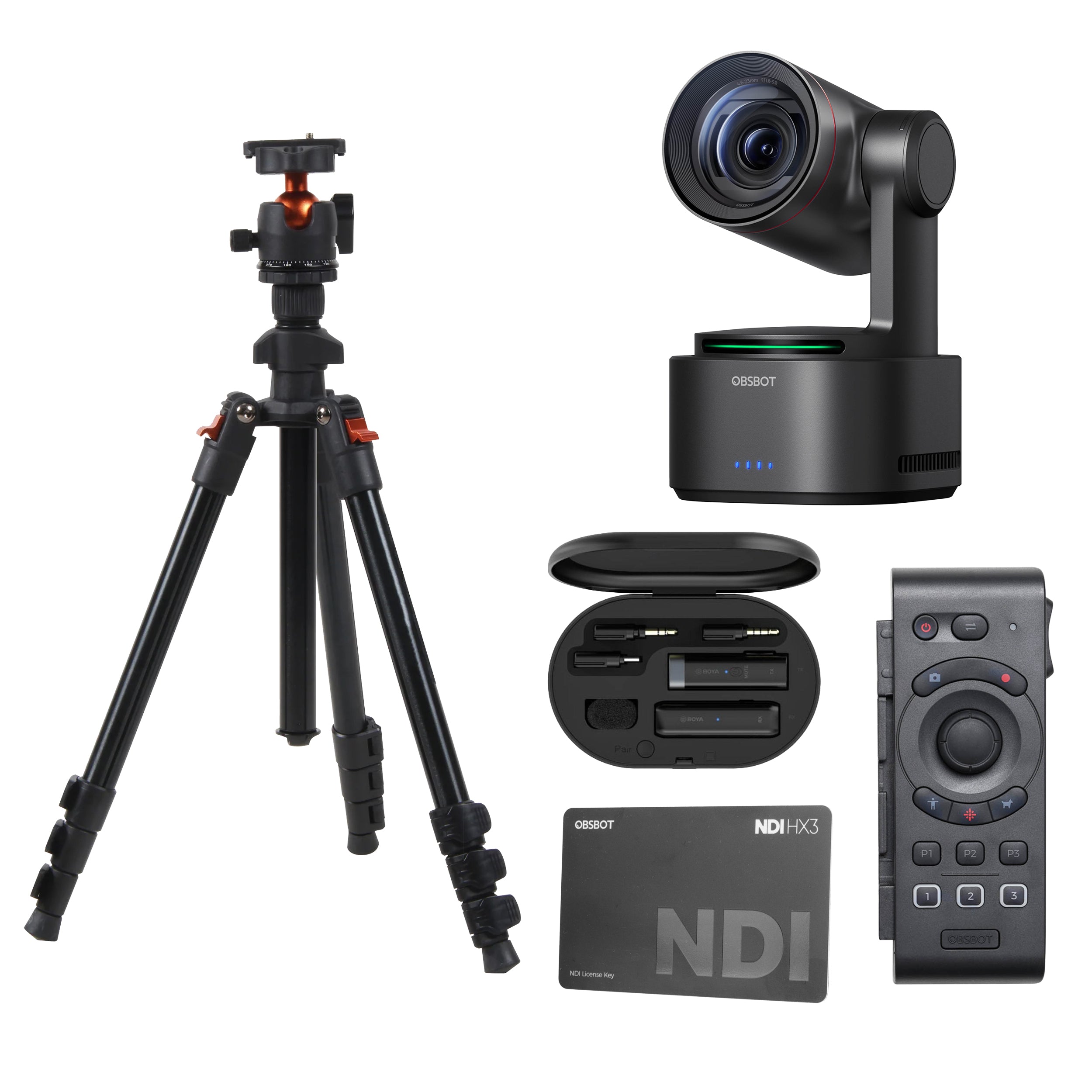 OBSBOT Tail 2 AI-Powered 4K PTZ Camera with Auto Tracking - Perfect for Live Streaming, Video Conferencing & Content Creation