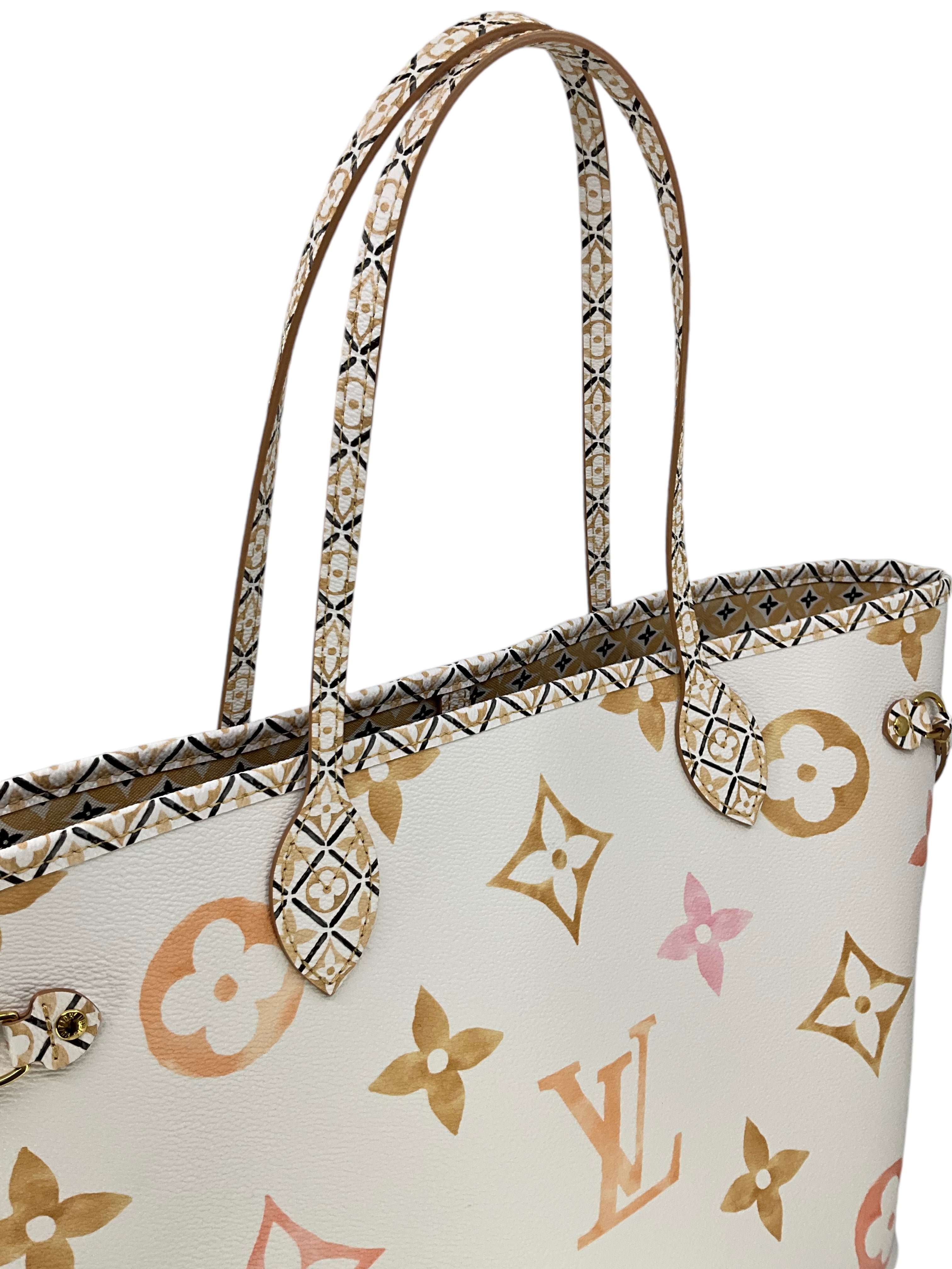 Authentic LOUIS VUITTON Monogram Giant By The Pool 2.0 Neverfull MM Tote Bag with Pochette - Luxury Designer Beach Tote for Women, Perfect for Poolside, Vacation & Summer Travel Accessories