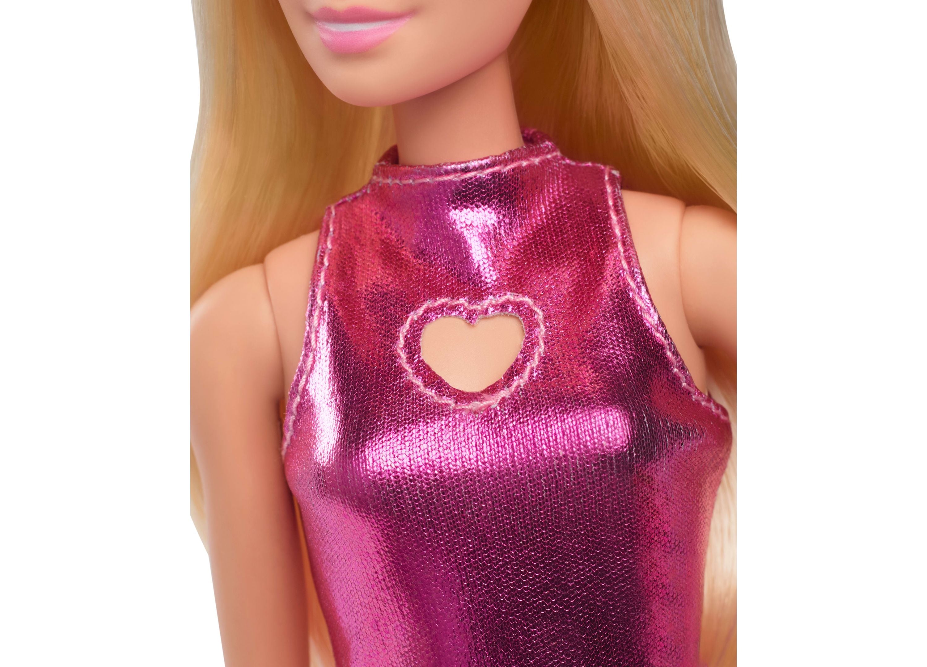 Barbie Fashionistas Doll 230 - Blonde Hair in Metallic Pink Mini Dress | Collectible Doll for Girls & Kids | Perfect for Birthday Gifts, Playtime & Display