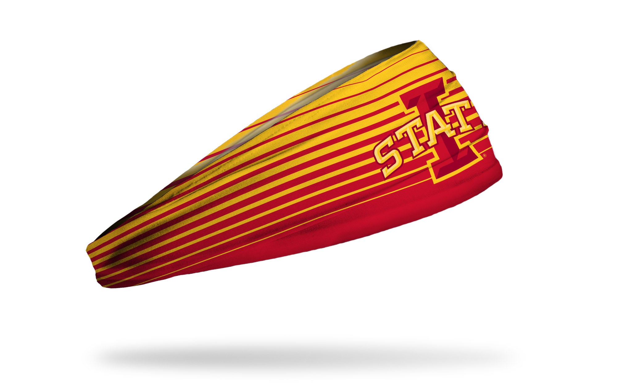 Iowa State University Gradient Stripe Big Bang Lite Headband - Soft Adjustable Sports Headband for Running, Yoga, Workouts & School Spirit Accessories