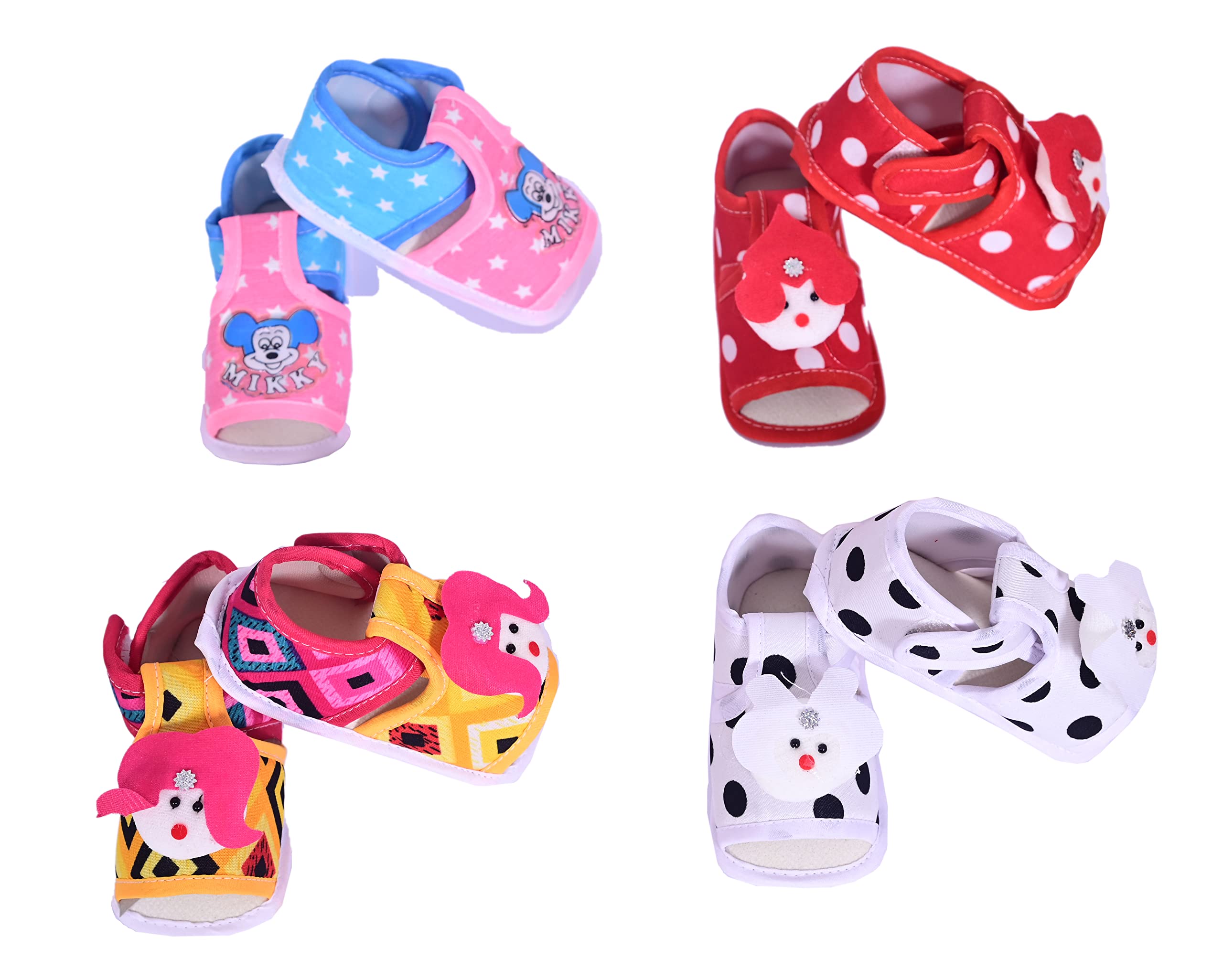 **Soft Non-Slip Baby Slippers & Booties for Boys & Girls - Cute Multicolor Infant Shoes for Indoor & Outdoor Play**