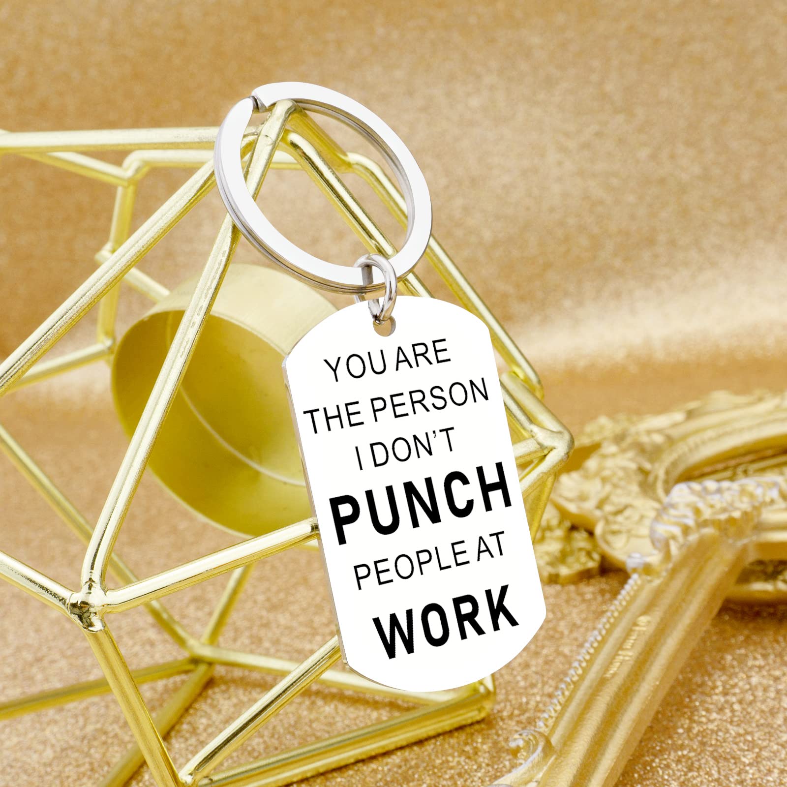 Funny Christmas Keychain Gifts for Coworkers - Stocking Stuffers for Men, Women, Boss & Friends - Unique White Elephant Gifts for Adults (Perfect for Office Parties, Secret Santa & Holiday Exchanges)