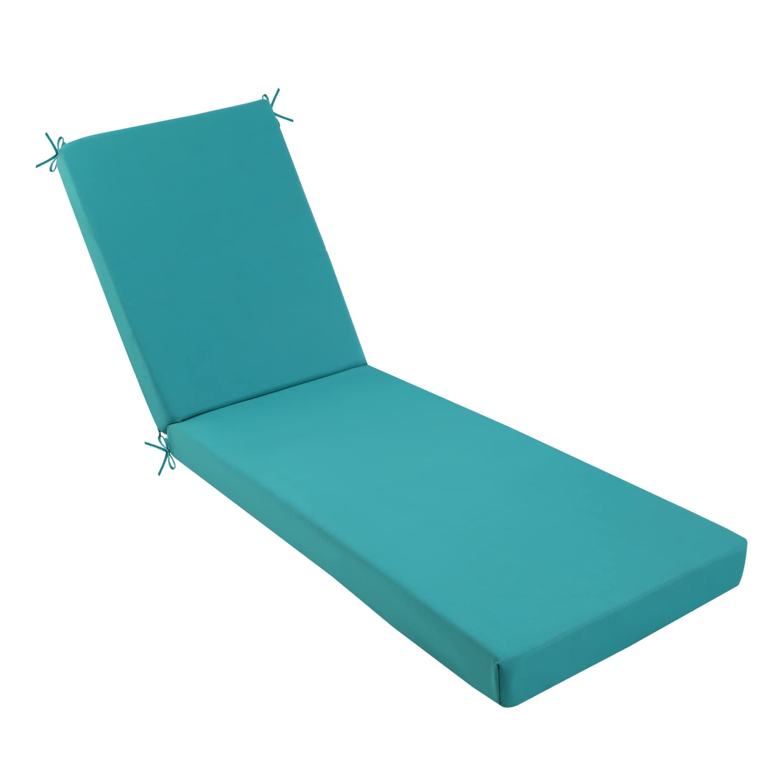 Idee-Home Outdoor Chaise Lounge Cushions - Weather & Stain Resistant Patio Furniture Cushions for Poolside, Lawn, Garden & Backyard Relaxation