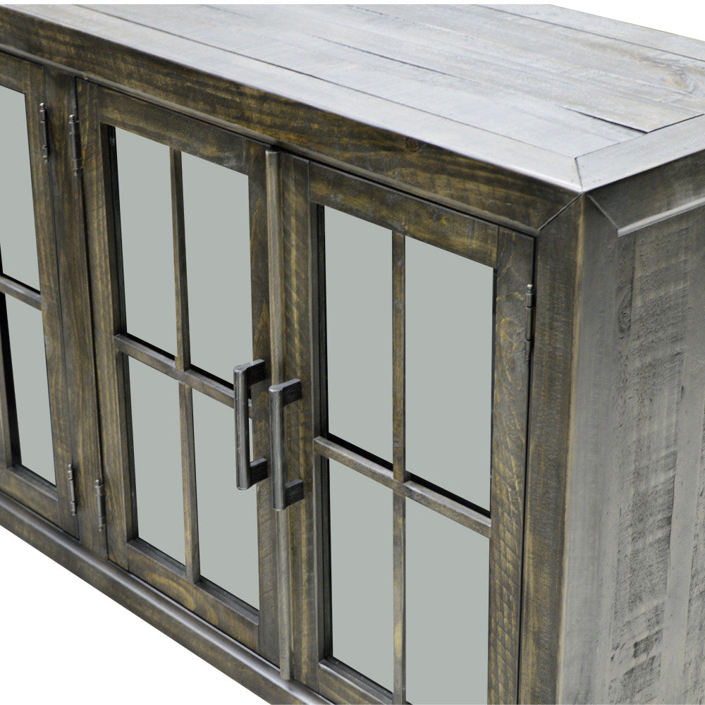 Bellamy Buffet Curio Cabinet D2491-04 - Elegant Glass Display Case for Dining Room, Living Room & Home Decor