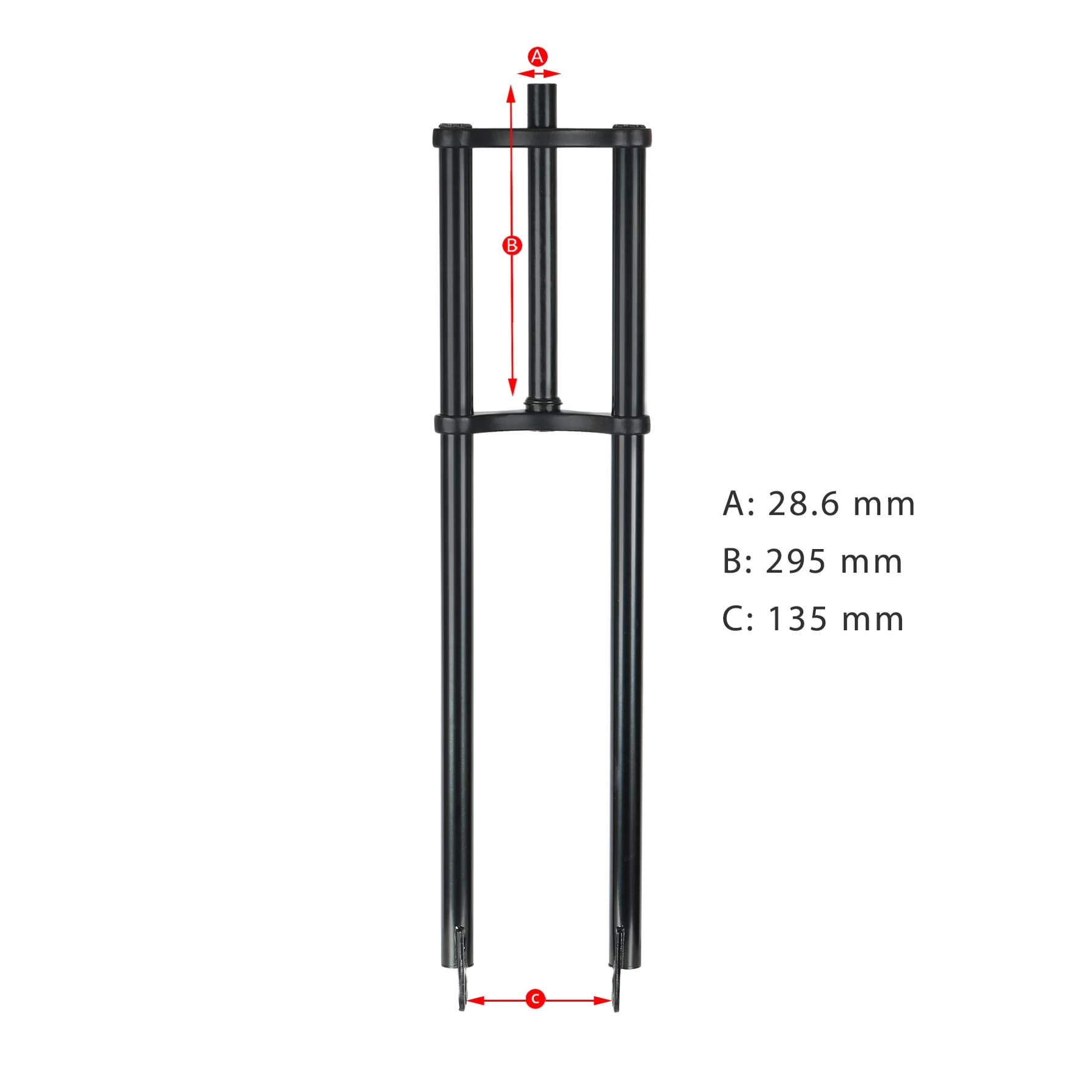 Tracer Cruiser Bike Fork - Adjustable Classic Fork with DISC/Coaster Brake for 26
