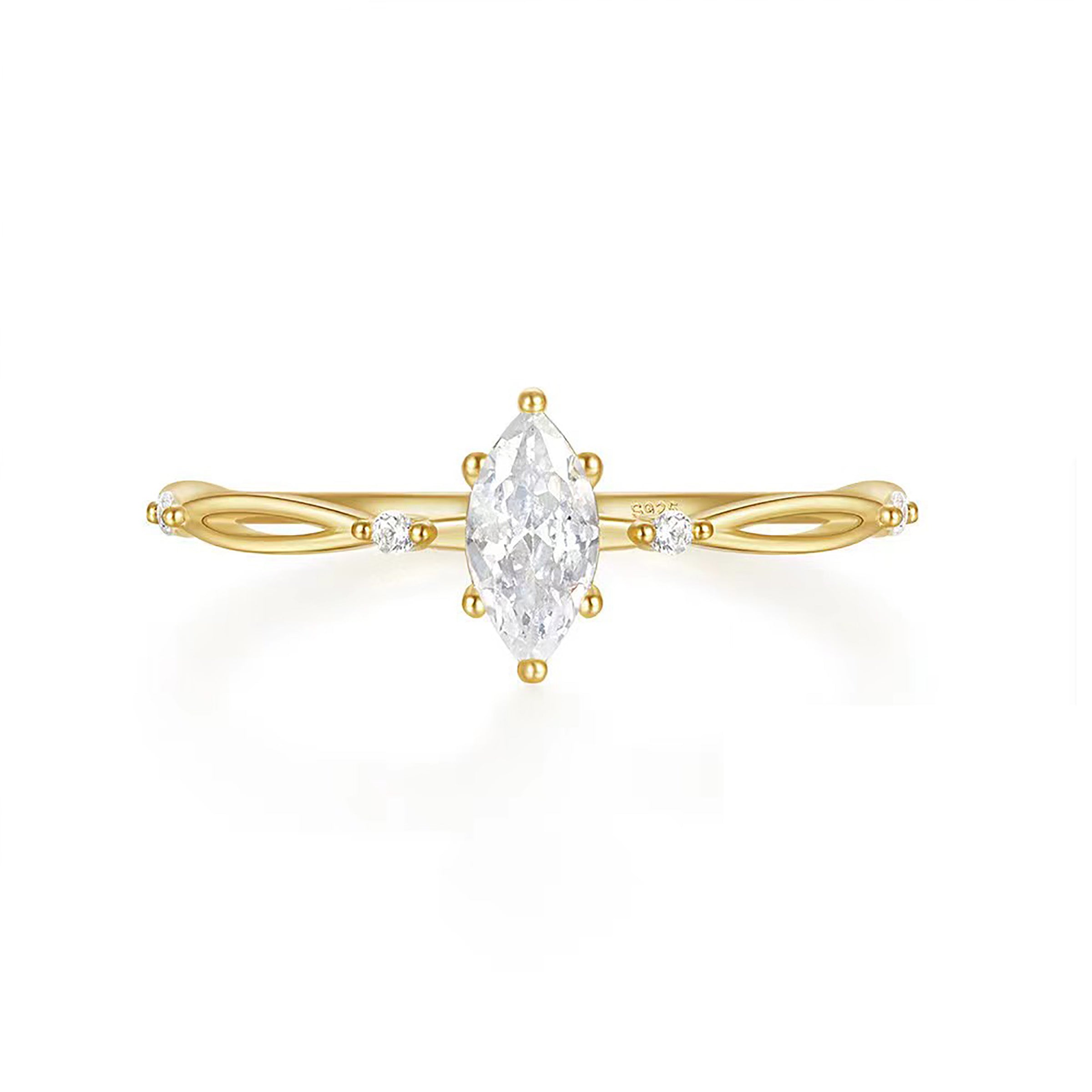 Olive Bloom Marquise Cut Moissanite Ashes Ring - Elegant Memorial Jewelry for Remembrance & Special Occasions