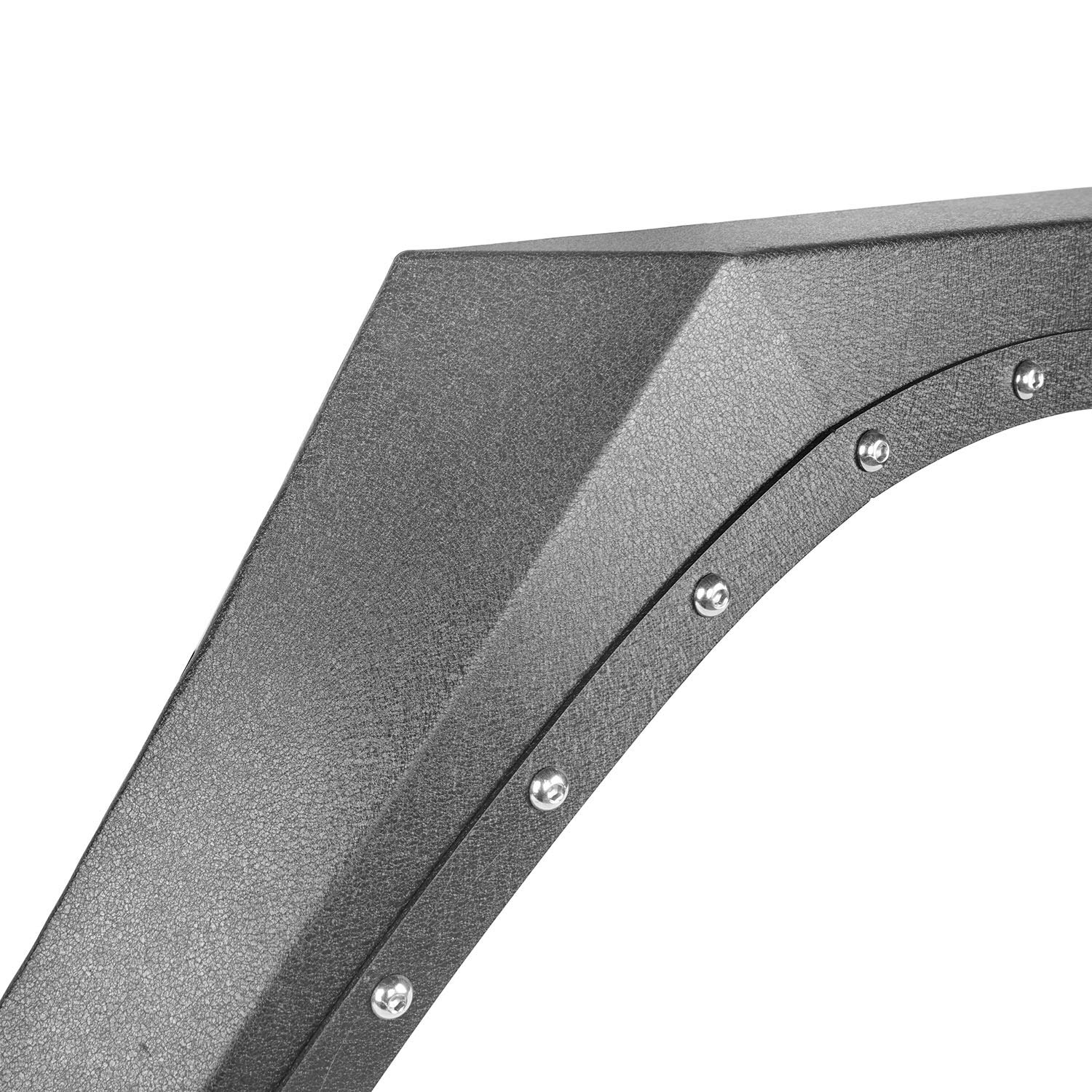 U-Box Steel Fender Flares & Mud Guards Kit for Jeep Wrangler JK/JKU (2007-2018) - Heavy Duty Front & Rear Wheel Protection for Off-Road Adventures & Muddy Terrains