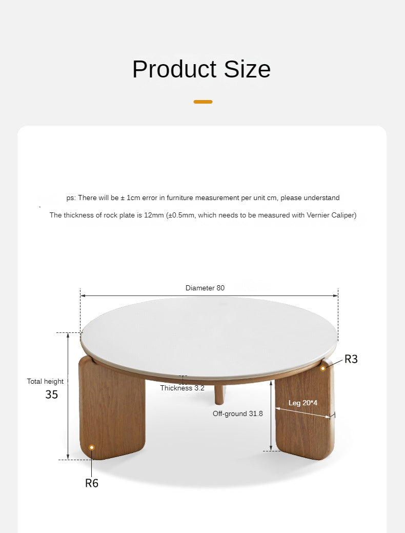 Solid Wood Coffee Table - Oak, Ash, Poplar with Slate Top | Rustic Modern Living Room Furniture for Home Decor & Entertainment Areas