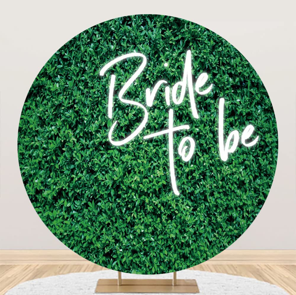 Leowefowa 7x7ft Green Leaves Bridal Backdrop - Miss to Mrs Wedding Shower Decoration, Bachelorette Party Decor & Photo Booth Props for Bridal Showers, Engagement Parties & Wedding Receptions