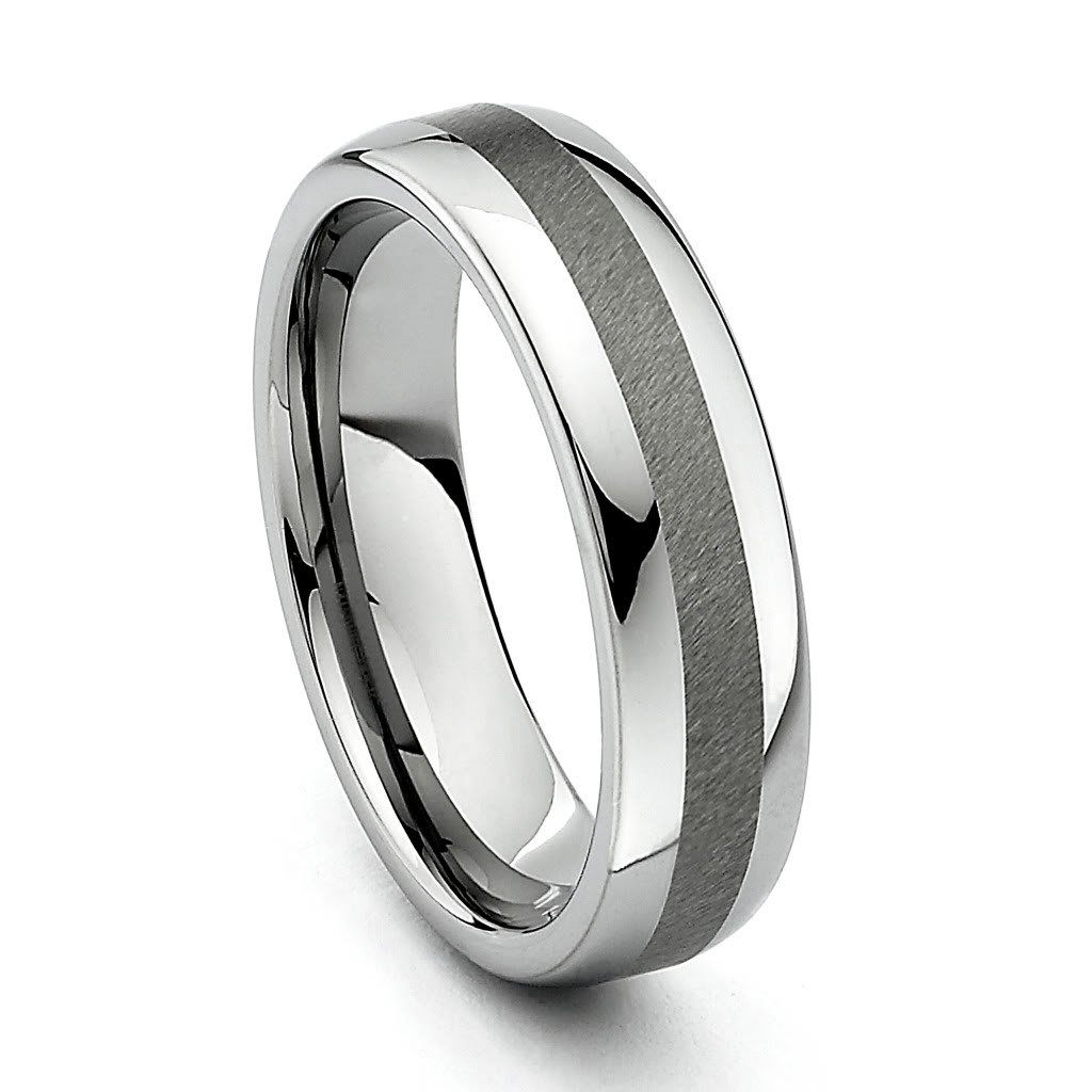 Custom 6mm Rounded Edge Tungsten Wedding Band - Personalized Laser Engraving Service - Durable & Scratch-Resistant Ring for Men - Perfect for Anniversaries, Proposals & Special Occasions