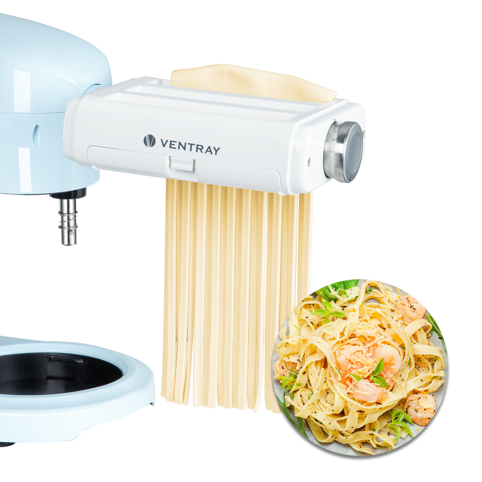 3-in-1 Pasta Maker Attachment for KitchenAid Stand Mixers - Make Spaghetti, Fettuccine & Lasagna Noodles at Home | Perfect for Italian Cooking & Homemade Pasta Lovers