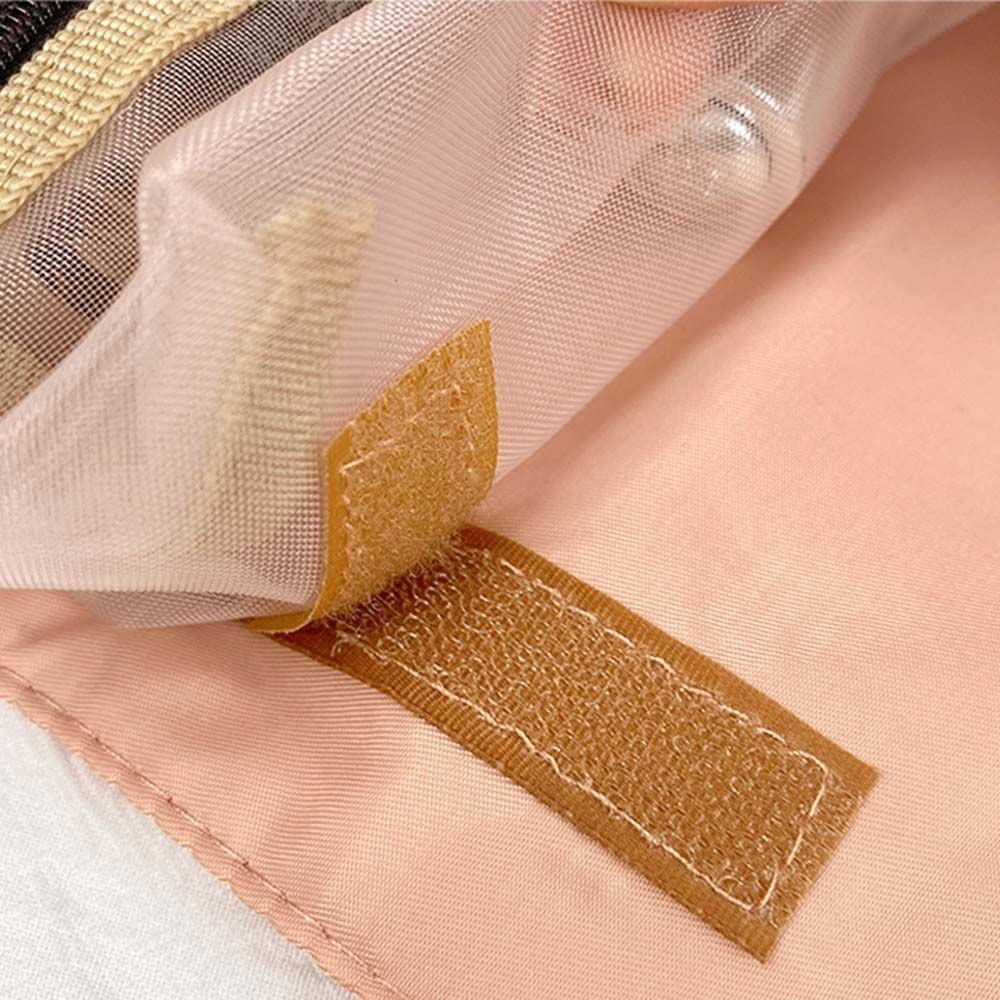 Bluwings 4-in-1 Hanging Roll-Up Foldable Detachable Cosmetic & Stationary Organizer Bag - Makeup Pouch Travel Vanity Toiletry Bag for Women & Girls (Brown) | Perfect for Travel, Home, Dorm & Office Organization