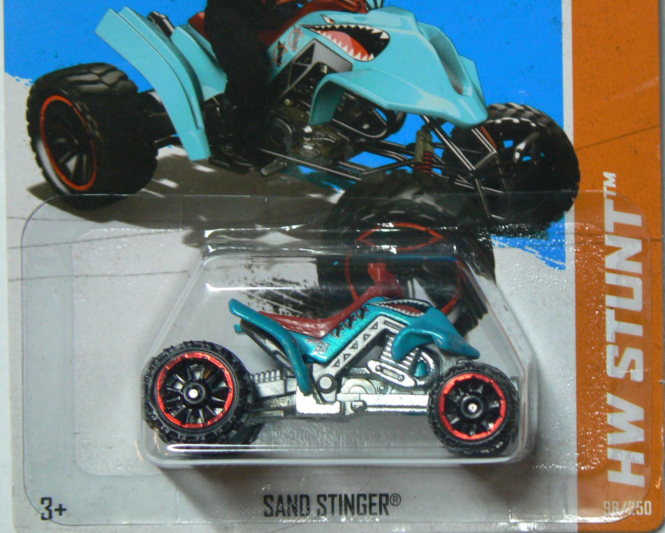 Hot Wheels 2013 HW Stunt Blue/Red Sand Stinger 98/250 Diecast Car - Rare Collectible Toy for Kids & Adults, Perfect for Display, Racing Games & Gift Giving