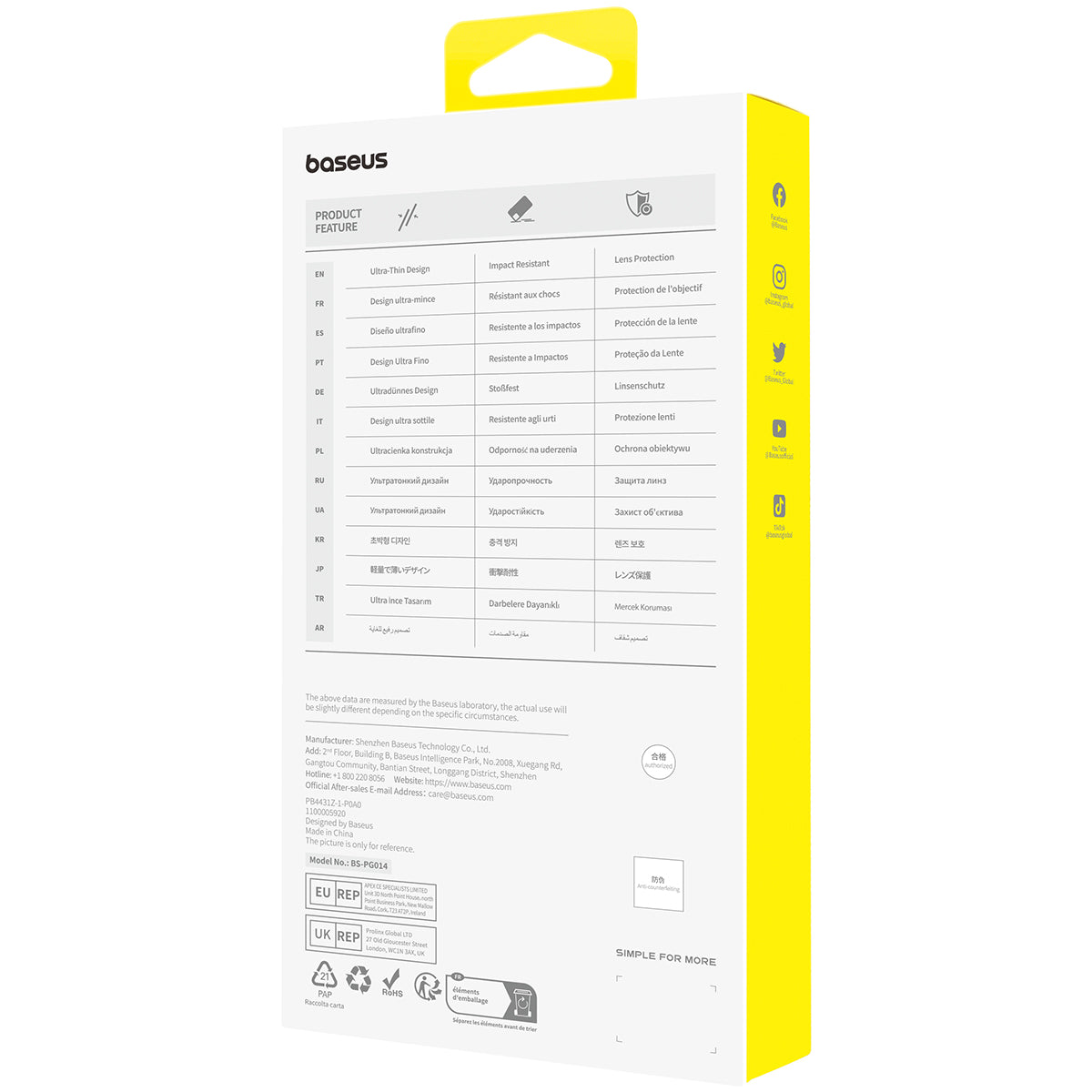 Ultra Thin Clear Baseus Lucent Series Case for iPhone 15 Pro Max - Perfect for Everyday Protection & Style