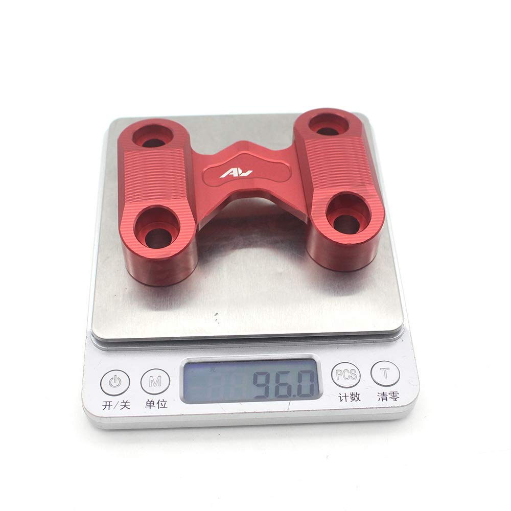 Red Motorcycle Handlebar Top Cover - Modified Handle Bar Mount Clamp for Honda ADV150 (2019-2020) | Durable & Stylish Upgrade for Adventure Riding & City Commuting