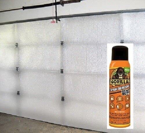 Premium Garage Door Insulation Kit - Dual Layer White & Silver Reflective Foam Panels (5-Pack, 18'x8') - Energy Efficient Home Improvement for Temperature Control & Noise Reduction - Perfect for Residential Garages, Workshops & Storage Areas