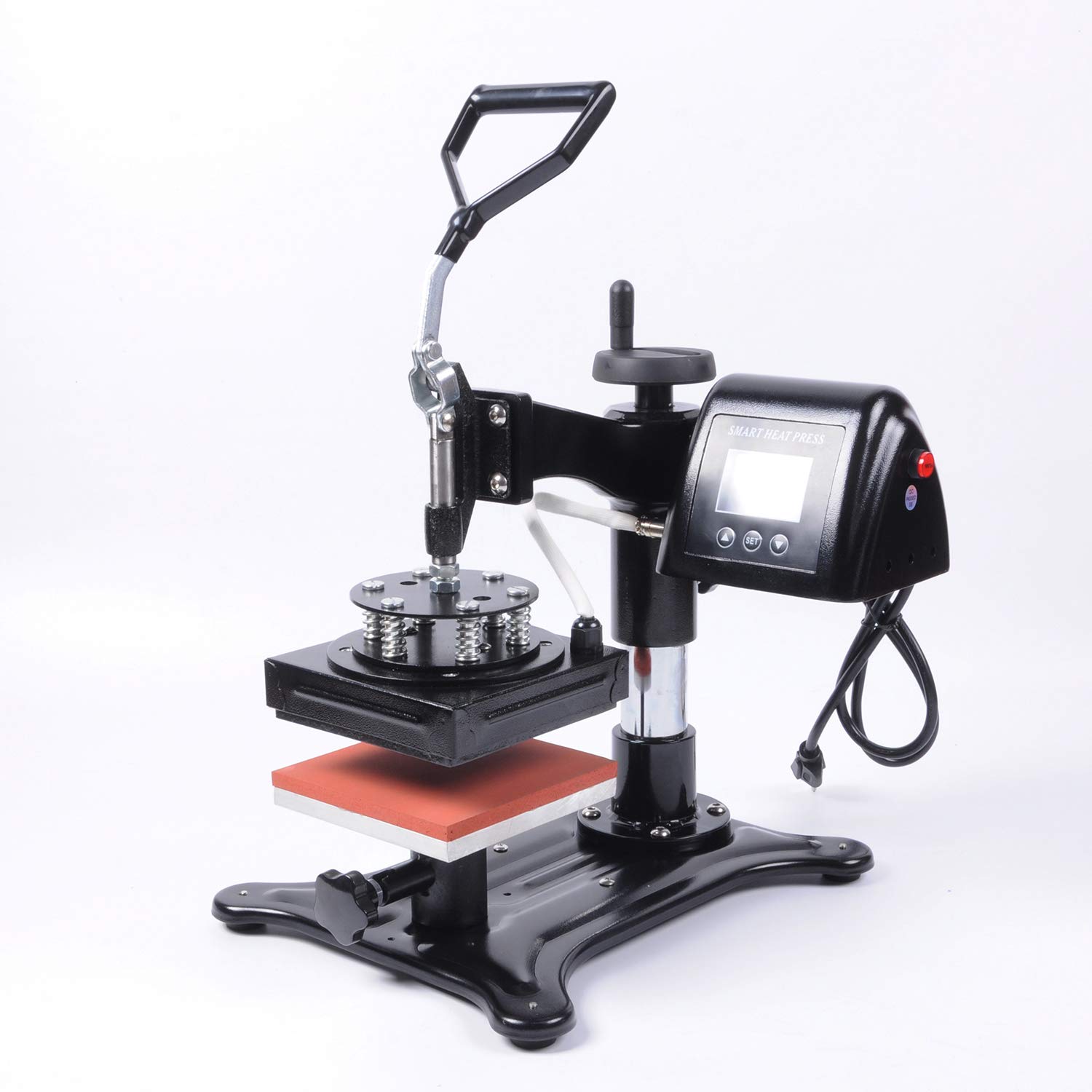 Rhegeneshop 6x6 Inch Manual Label Printer Heat Press Machine for Sublimation Transfer - Perfect for DIY T-Shirt Printing, Custom Apparel, and Small Business Garment Production