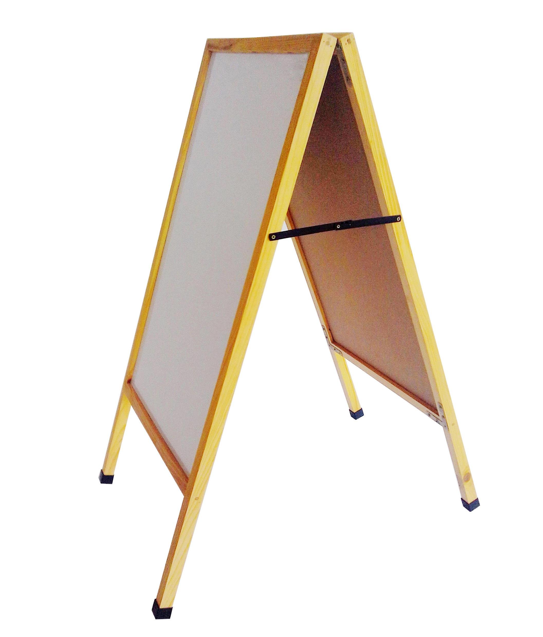FixtureDisplays® Double-Sided A-Frame White Menu Board - 19x37x28 Inches - Dry Erase Sign for Restaurants, Cafes & Events - Perfect for Daily Specials & Promotions